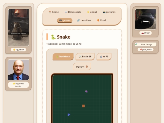 games/snake screenshot