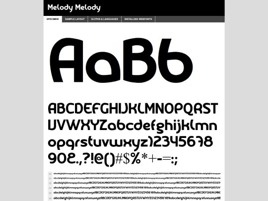 webfontkit-20250706-164816/melody-demo screenshot