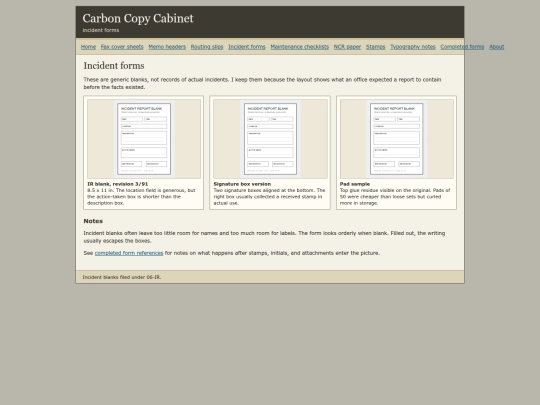 incident-forms screenshot