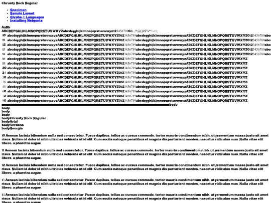 webfontkit-20231014-180055/chrustyrock-orla-demo screenshot