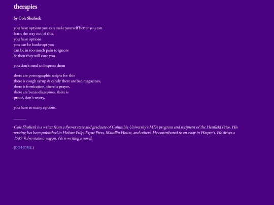 therapies screenshot
