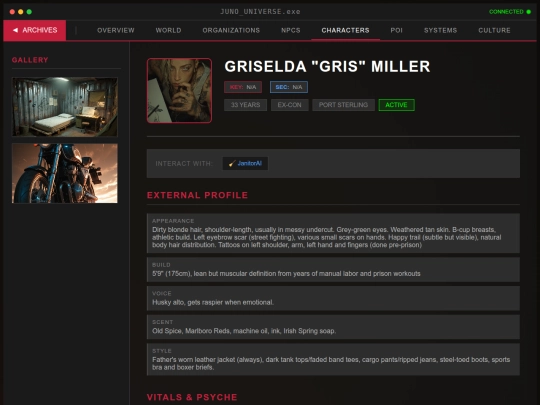 juno-universe/characters/grisprofile screenshot