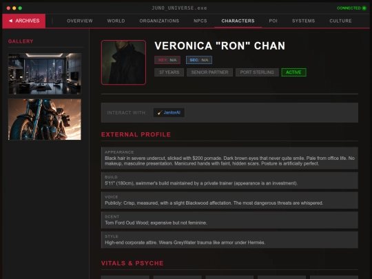 juno-universe/characters/ronprofile screenshot