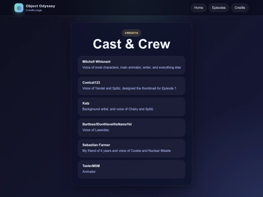 credits screenshot