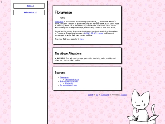 webcomics/floraverse screenshot