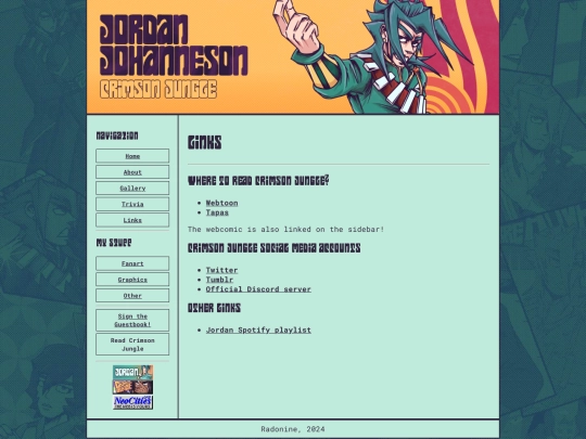 links screenshot