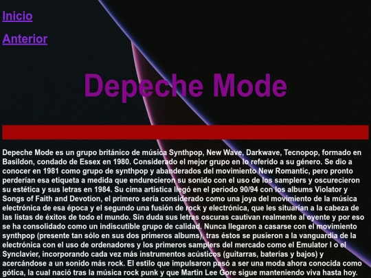 Depeche Mode screenshot