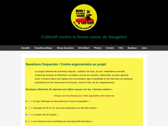 FAQ screenshot