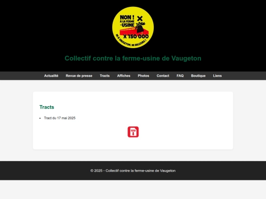 tracts screenshot