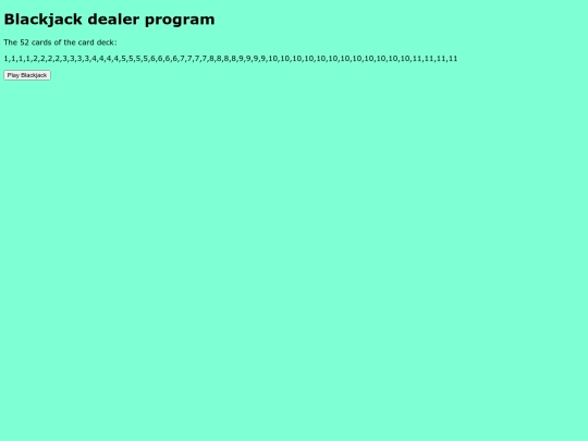 blackJack screenshot