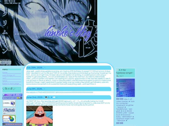 blog screenshot