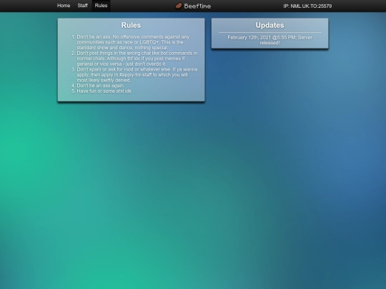 rules screenshot
