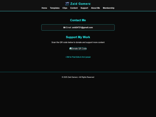 support screenshot