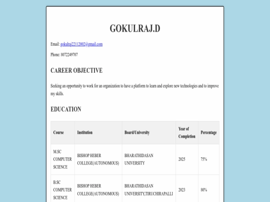 index screenshot