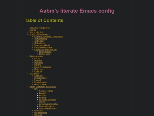 config screenshot