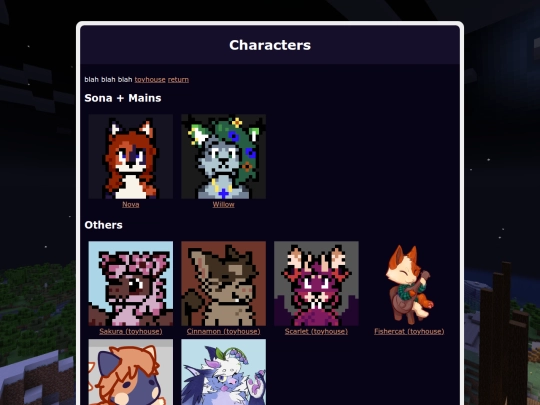 characters screenshot