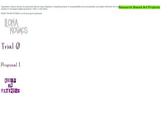 index_graduateCritique screenshot