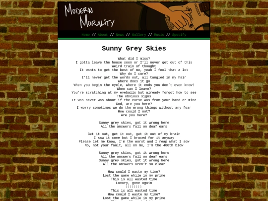 lyrics/sunny_grey_skies screenshot