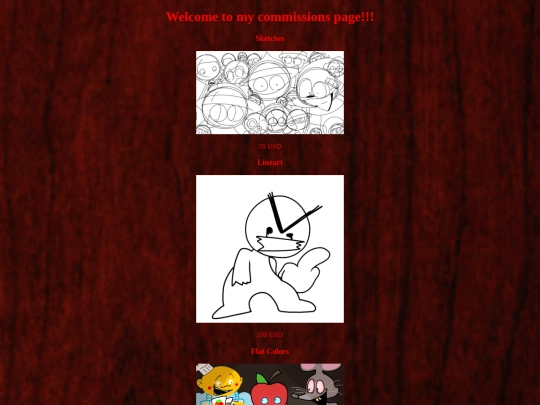 commissions screenshot