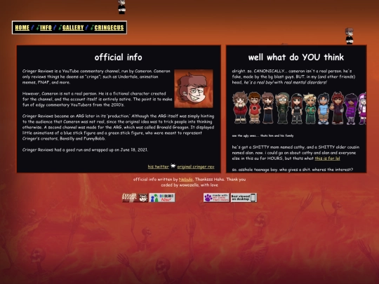 info screenshot