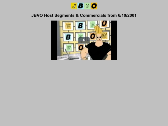episodes/JBVO Host Segments & Commercials from 6:10:2001 screenshot