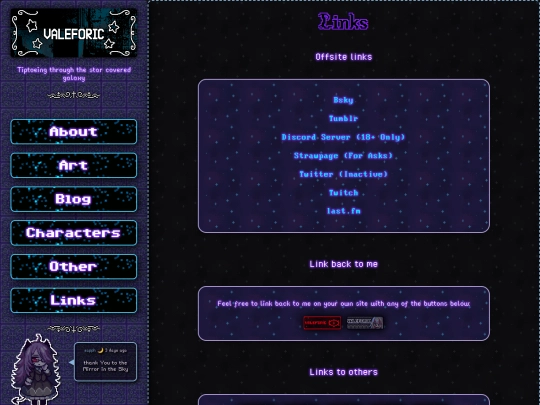 links screenshot