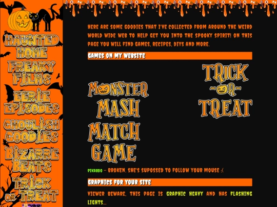 halloween/goodies screenshot