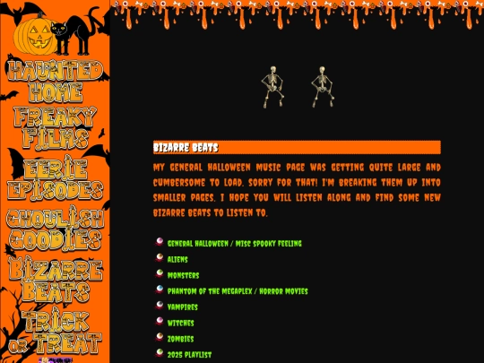 halloween/music screenshot