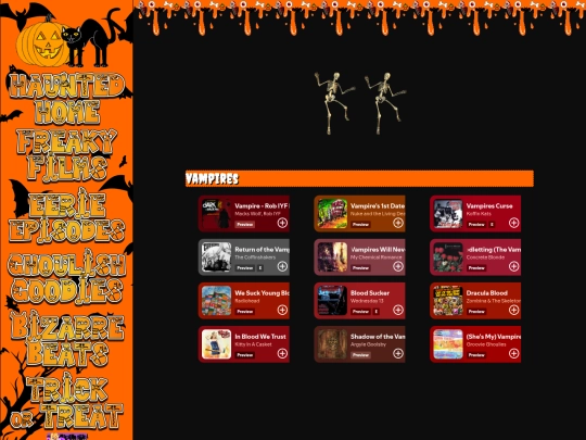 halloween/playlists/vampires screenshot