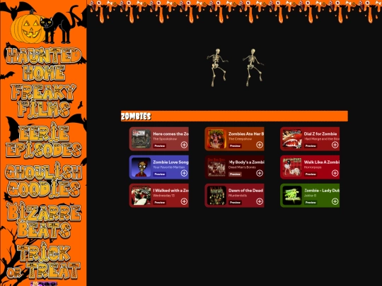 halloween/playlists/zombies screenshot
