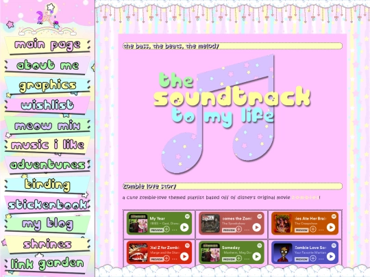 lastfm/playlists/zombielove screenshot