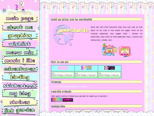 links screenshot