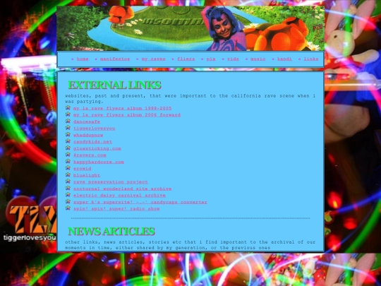 rave/links screenshot
