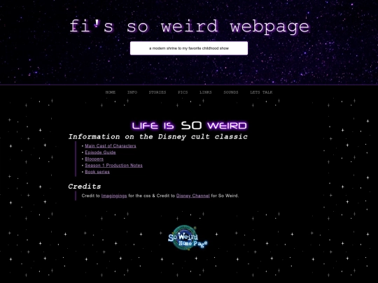 soweird/info screenshot