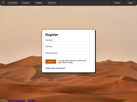 register screenshot