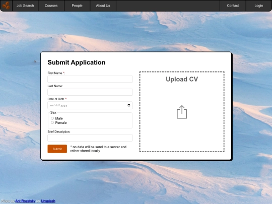 upload_cv screenshot