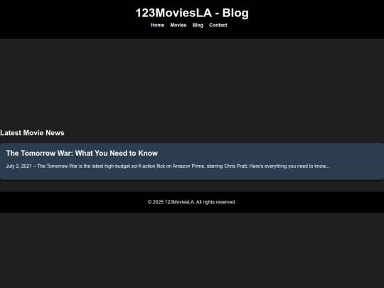 blog screenshot