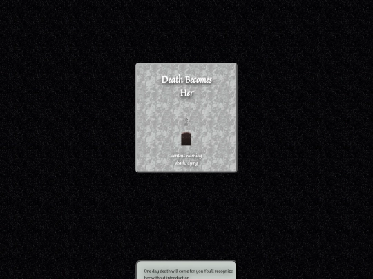 poems/deathbecomesher screenshot