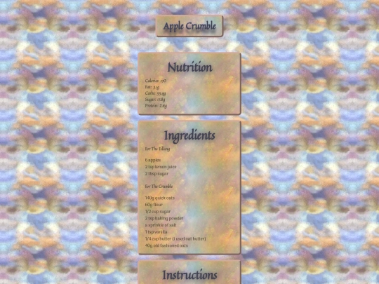 recipes/applecrumble screenshot