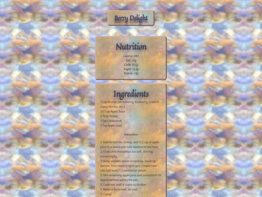 recipes/berrydelight screenshot