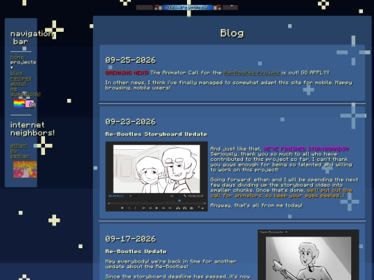 blog screenshot