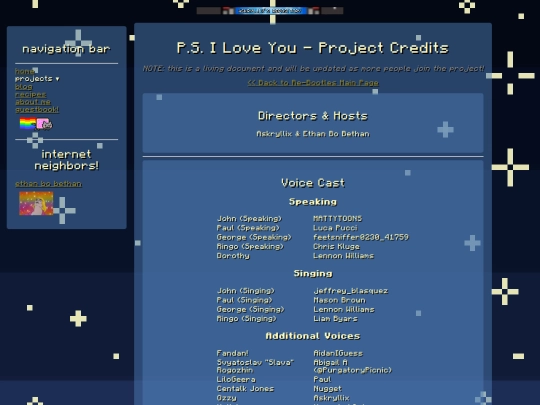 project_rebootles_resources_credits screenshot