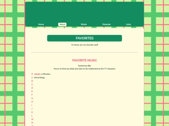 pages/favorites screenshot