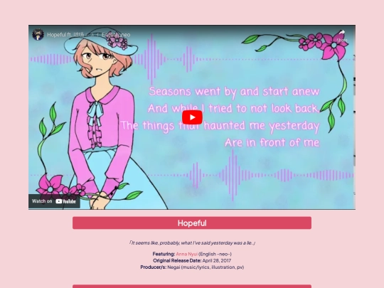 pages/music/oldreleases/hopeful screenshot