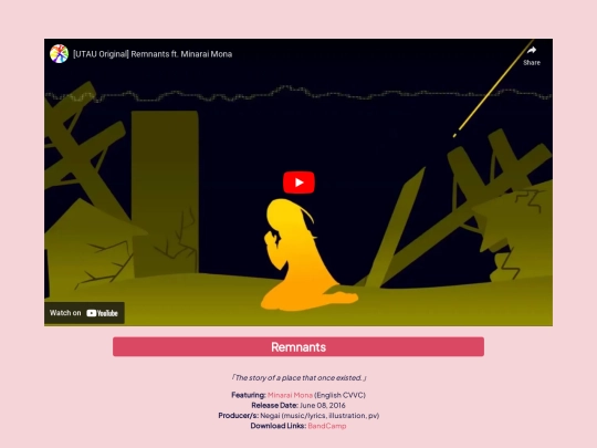 pages/music/oldreleases/remnants screenshot