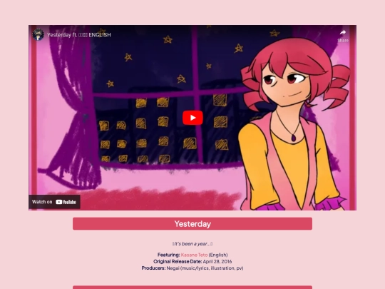 pages/music/oldreleases/yesterday screenshot
