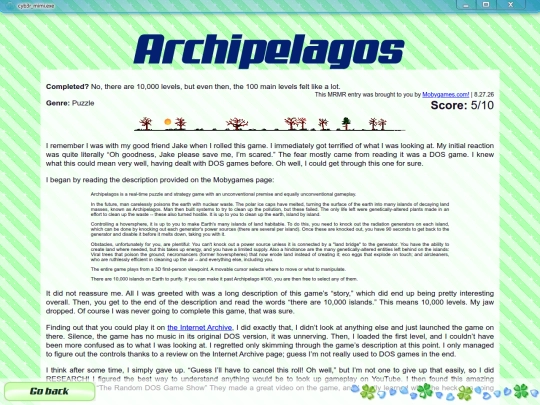 MRMR/games/archipelagos screenshot
