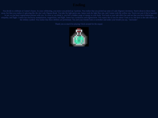 Ending screenshot