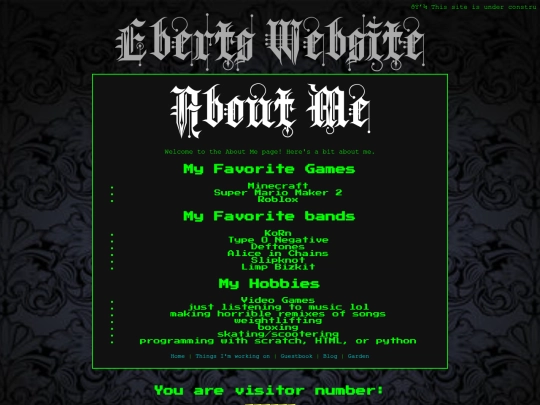 about-me screenshot