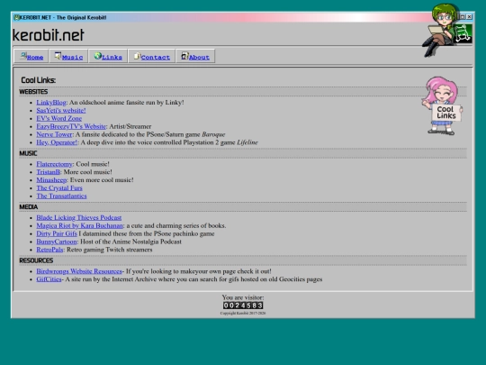 links screenshot